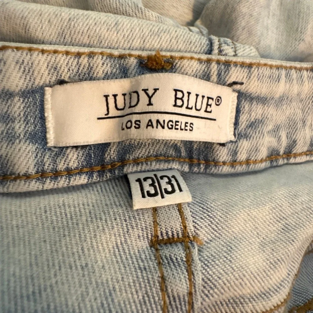 Judy‎ Blue Slim Fit High Rise Acid Wash Jeans Light Blue Size 13/31 JB88241